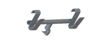 Mounting bracket for rolling scaffolding