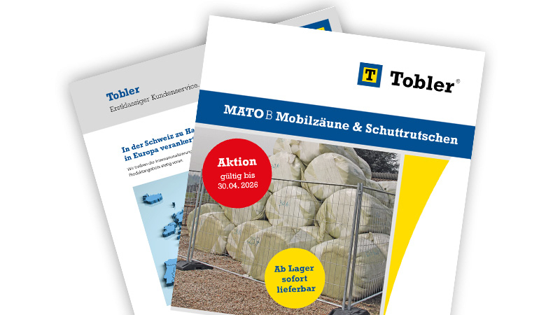 Aktion MATO B Mobilzäune und Schuttrutschen