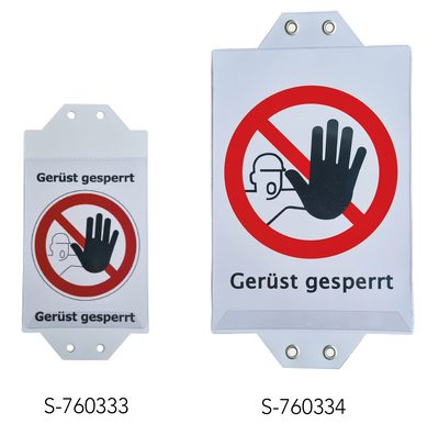 Einsteckhülle für Gerüst-Prüfkontrolle Tobler AG