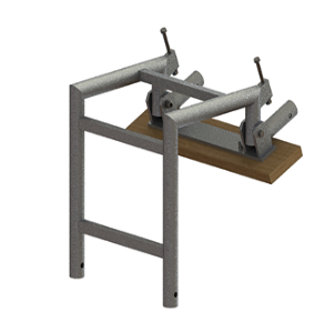 Ridge suspension for roof scaffolding ladder Tobler AG