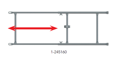 Adjustable end railing Tobler AG