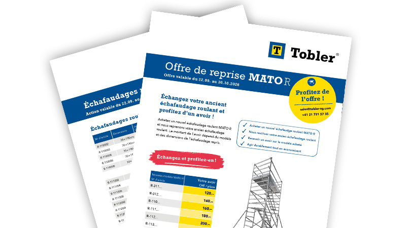 Échafuadges roulants MATO R