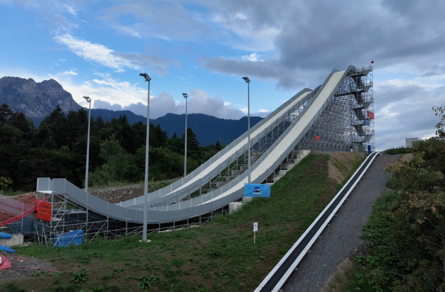 Trampolino da sci freestyle di Leysin Tobler SA