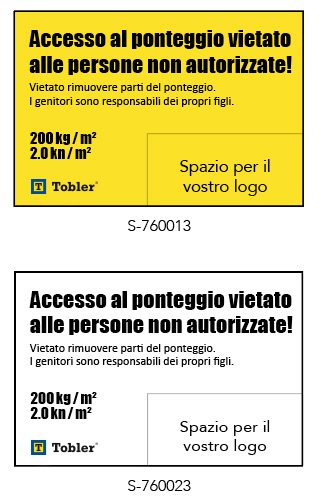 Cartelli di sicurezza Tobler SA