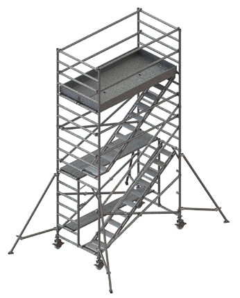 Ponteggi su ruote MATO R-113 con scale Tobler SA