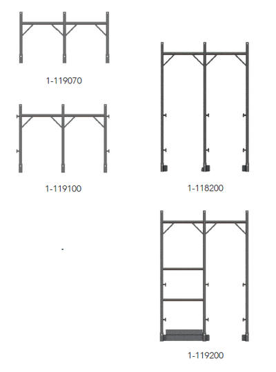 Telaio doppio per scale in alluminio Tobler AG